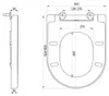 Aqualine JALTA WC-Sitz, Soft Close, Easy Take, Weiß Produktbild-Vorschau 3