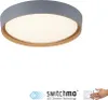 Selltec LED Deckenleuchte MILIA rund Holzoptik, dimmbar per Produktbild-Vorschau 7