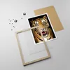 Gerahmtes Poster - Rahmen in heller Eiche - tiger tier - Produktbild-Vorschau 4