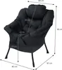 ML-Design Relaxsessel Schwarz mit Armlehnen & Seitentasche, Produktbild-Vorschau 7