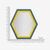FURNLUX Specchio da parete Tony Yellow 75cm / Colore Anteprima dell’immagine prodotto 10