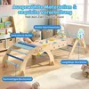 COSTWAY Kit d'escalade triangulaire, gymnase jungle pliable Voir les images du produit 5