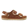 Birkenstock Milano Birki Buck Leather Womens Cognac Sandále Náhľad obrázku produktu 3