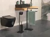 WENKO Handtuchständer Mod. Recco Schwarz, aus lackiertem Produktbild-Vorschau 6