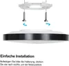 ZMH LED stropní svítidlo černé stropní svítidlo - 12W teplá Náhled obrázku produktu 4