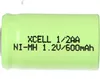 Batteria ricaricabile XCell 1/2 AA 1,2V 600mAh Ni-MH. Anteprima dell’immagine prodotto 2