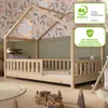 Crazy Pine Letto a Casetta 90x200 cm – Letto da Pavimento Anteprima dell’immagine prodotto 2