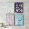 4tlg. Wandschilder Set Holzbild Holzschild Dekoschild Produktbild-Vorschau 1