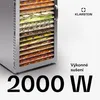Klarstein, sušička potravin, 2000 W, 20 mřížek, 24h Náhled obrázku produktu 2