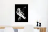 MuchoWow® Poster Krähe - Vogel - Schwarz - Weiß 60x80 cm - Produktbild-Vorschau 5