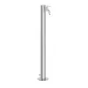 Wasserzapfsäule Garten rund Edelstahl 93 cm Wasserhahn Produktbild-Vorschau 4