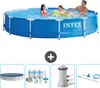 Intex-Schwimmbecken mit rundem Rahmen – 366 x 76 cm – Blau Produktbild-Vorschau 1