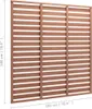 vidaXL Panneau de clôture WPC 180x180 cm Marron Voir les images du produit 3
