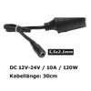 Q23C DC 5.5×2.1 mm auf Zigarettenanzünder Buchse Produktbild-Vorschau 3