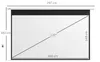 HOMCOM Beamer-Leinwand Elektrisch 266 x 149 cm 16:9 Produktbild-Vorschau 3