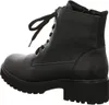 A black leather boot shown from the side. Anteprima dell’immagine prodotto