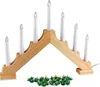 Weihnachtsdekoration LED Kerzenhalter 7 Kerzen natur Produktbild-Vorschau 19