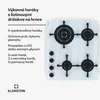 Klarstein Plynový sporák 4 horáky, 8,5 kW vstavaný plynový Náhľad obrázku produktu 3