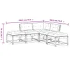Design 5-tlg. Garten-Sofagarnitur mit Kissen Wachsbraun Produktbild-Vorschau 9