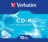 CD-R Verbatim 700MB 10 pezzi Confezione 52x SlimCase Anteprima dell’immagine prodotto 1