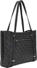 A black Guess shopper bag with a repeating logo pattern. Produktbild-Vorschau
