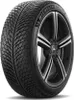A close-up studio shot of a Michelin Pilot Alpin 5 tire mounted on a black and silver alloy wheel. Produktbild-Vorschau