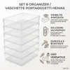 Set 6 Organizer / Vaschette Portaoggetti Hemax Anteprima dell’immagine prodotto 4