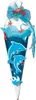 Schultüten-Bastelset Delfin 68 cm 6-eckig Rot(h)-Spitze Produktbild-Vorschau 1