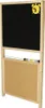 A wooden easel with a blackboard and a corkboard. Podgląd zdjęcia produktu