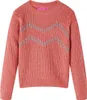 vidaXL Maglione da bambino lavorato a maglia media rosa 140 Anteprima dell’immagine prodotto 7