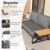 Merax L-Form Gartenmöbel Set 7 Personen, Wetterfeste Produktbild-Vorschau 11