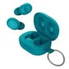 A pair of teal earbuds and their charging case are shown against a white background. Anteprima dell’immagine prodotto