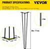 VEVOR Möbelfüße 28 Zoll 71.1 cm, Hairpin Leg Produktbild-Vorschau 9