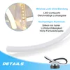 30W Schwarz LED Kleeblatt Deckenleuchte, 3-Farbige Dimmbar, Produktbild-Vorschau 8