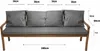 Cuscini per panchina da giardino Grigio| Seduta 180x60x7 + Anteprima dell’immagine prodotto 3