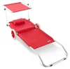 CASARIA® Sonnenliege Klappbar mit Rädern & Sonnendach Produktbild-Vorschau 5