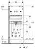 Geberit Waschtisch-Element Duofix Basic BH 112 cm für Produktbild-Vorschau 3
