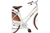 A close-up side view of a cream-colored women's bicycle. Náhled obrázku produktu