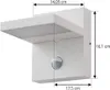 Lucande LED-Außenwandlampe Silvan, weiß, Sensor, IP54, 16cm Produktbild-Vorschau 4