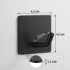 TECBULL® 5 Edelstahl Klebehaken massiv V2 - Schwarz (matt), Produktbild-Vorschau 3