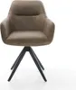 DELIFE Esszimmerstuhl Pejo-Flex Mikrofaser Taupe Vintage Produktbild-Vorschau 2