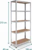 rackfriends 210x100x40 cm Étagère charges lourde en Voir les images du produit 2