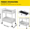 SucceBuy carrello da laboratorio, carrello multiuso a 2 Anteprima dell’immagine prodotto 7