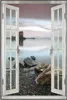 Wallario Wandbild mit Fenster-Illusion: Schloss in Produktbild-Vorschau 1