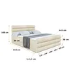 ALTDECOR Boxspringbett mit Fußteil, H4 Matratze und Topper Produktbild-Vorschau 6