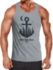 Herren Tank-Top Anker Wald Mond Vögel Adventure Vintage Produktbild-Vorschau 1
