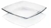 A single clear glass plate on a white background. Náhľad obrázku produktu