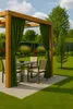 Gartenvorhang 4 Stück 155x240cm, Garten Vorhang Grün, Produktbild-Vorschau 7