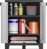 Keter Niedriger Lagerschrank Titan Schwarz und Grau 100 cm Produktbild-Vorschau 12