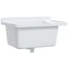 A white resin sink mounted on a wall. Náhled obrázku produktu